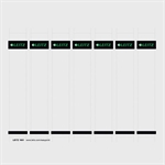 Rugetiket printbaar 31 mm x 190 mm