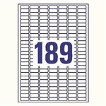 189 per vel (25,4 mm x 10 mm)