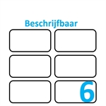 6 per vel (beschrijfbaar)