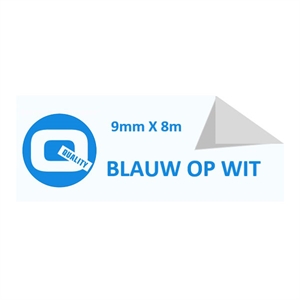 Brother TZe-223 tape blauw op wit 9mm x 8m (huismerk)