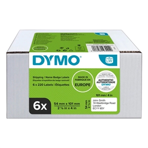 Dymo 2093092 verzend- en naambadge etiketten 6 rollen (origineel)