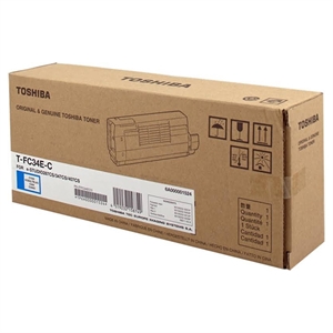 Toshiba T-FC34EC toner cartridge cyaan (origineel)