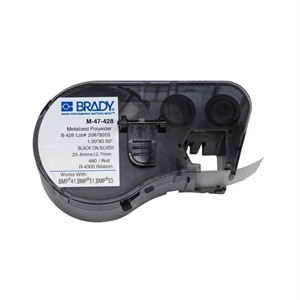 Brady M-47-428 gemetalliseerd polyester labels | 25,4mm x 12,7mm