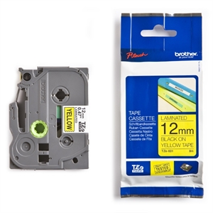 Brother TZe-631 tape zwart op geel 12mm x 8m (origineel)