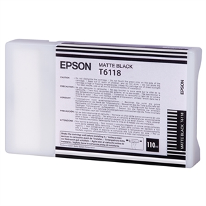 Epson T6118 inktcartridge mat zwart standaard capaciteit (origineel)