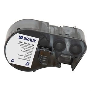 Brady M4C-250-7641-YL tape krimpkous zwart op geel | 11,15 mm x 2,13 m (origineel)