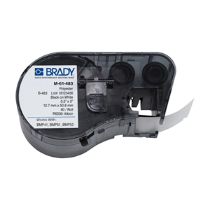Brady M-61-483 polyester labels | 12,7mm x 50,8mm