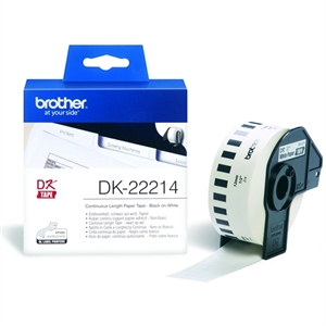 Brother DK-22214 continue papiertape wit 12mm x 30,48m (origineel)