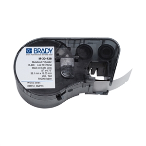 Brady M-30-428 gemetalliseerde polyester labels | 38,1mm x 19,05mm