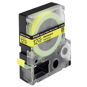 Epson LC-4YBF9 tape zwart op fluorescerend geel 12 mm (9m)