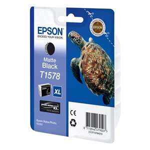 Epson T1578 inktcartridge mat zwart hoge capaciteit (origineel)