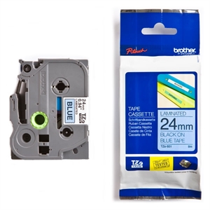 Brother TZe-551 tape zwart op blauw 24mm x 8m (origineel)