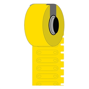 Brady BM-1-7599-YL-R polyethyleen tags geel | 23 mm x 5,20 mm (origineel)
