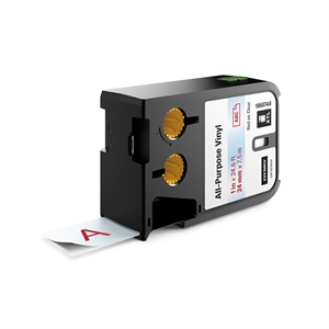 DYMO 1868748 XTL tape vinyl rood op transparant 24mm (origineel)